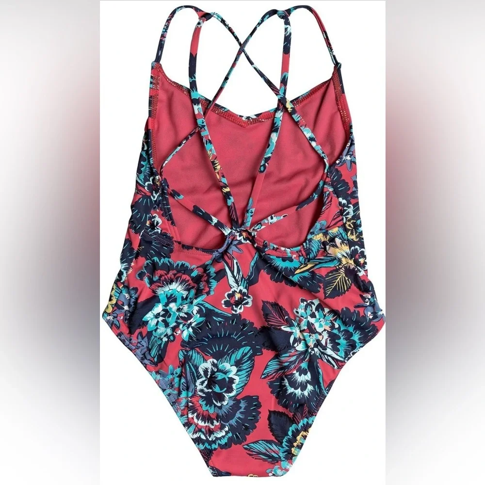 Roxy Girls One Piece Swim Suit Size 14 - Picture 2 of 5